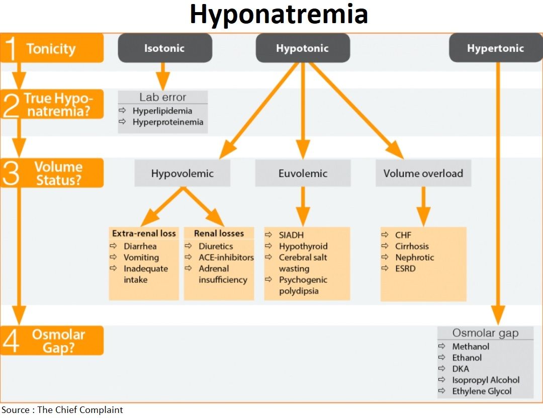 Hyponatremia - Differential Diagnosis