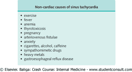 Noncardiac causes of sinus tachycardia