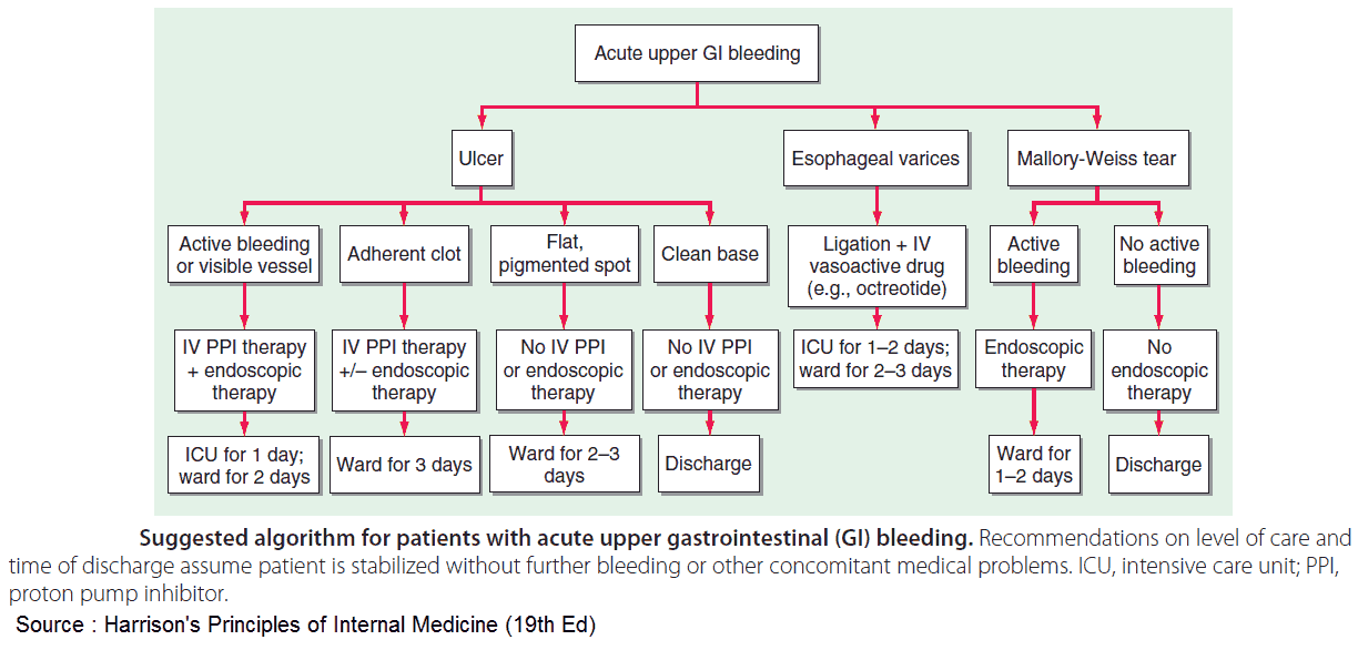 Suggested algorithm for patients with acute upper gastrointestinal (GI) bleeding