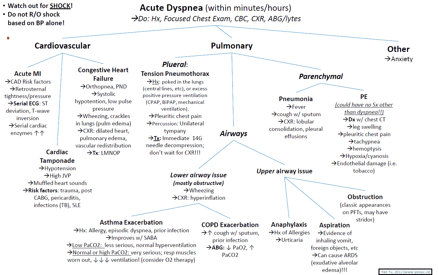 Acute Dyspnea - Differential Diagnosis