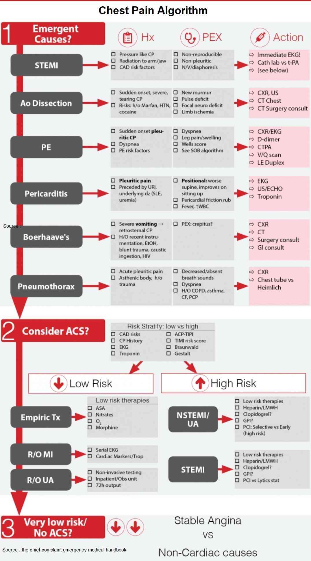 Algorithm for Chest Pain Diagnosis