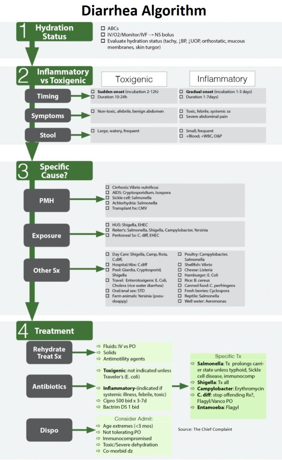 Acute Diarrhea - Diagnostic and Treatment Algorithm